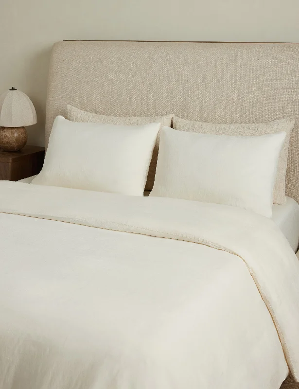 Yuka Linen Bamboo Duvet Cover by DISC Interiors