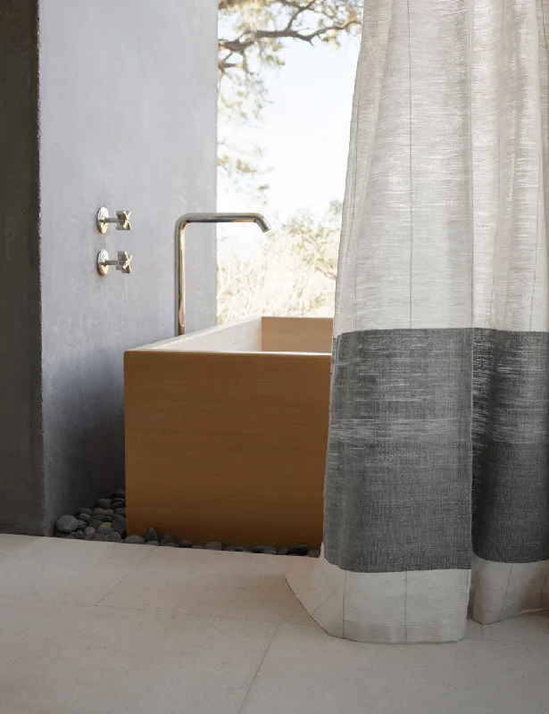 Karo Shower Curtain by Bolé Road Textiles