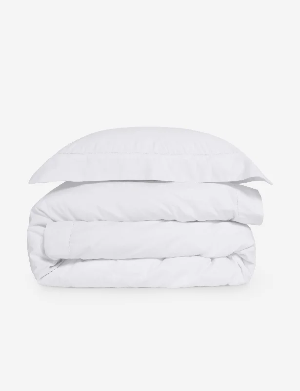 Classico Hemstitch Cotton Sateen Duvet Set by Pom Pom at Home