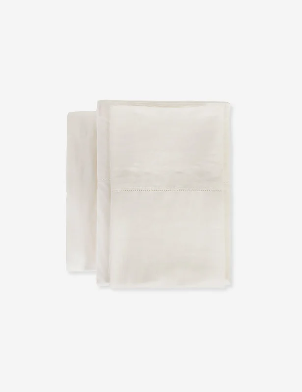 Classico Hemstitch Cotton Sateen Sheet Set by Pom Pom at Home