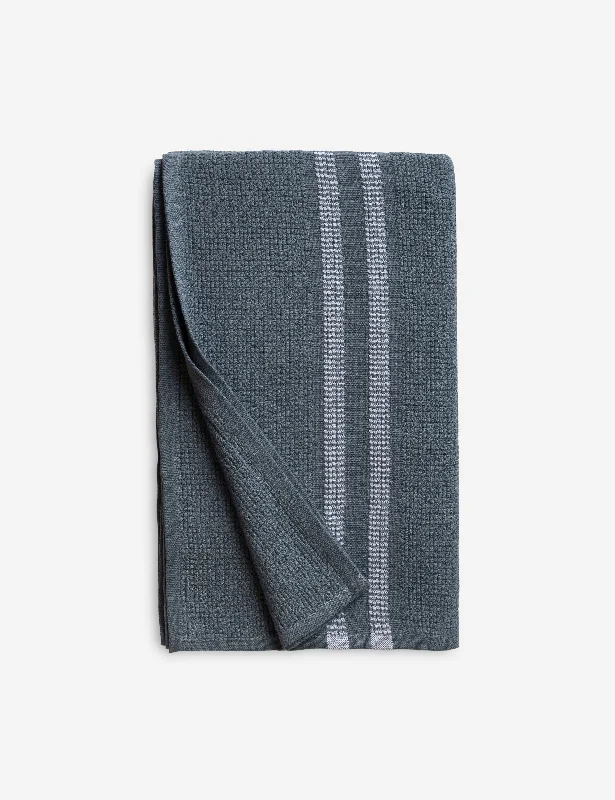 Organic Block Rib Bath Towel by Mungo