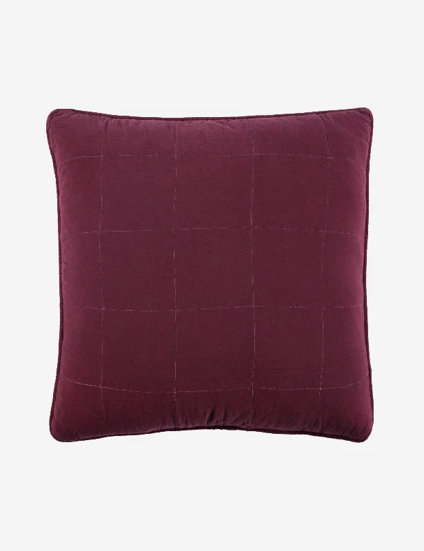 Antwerp Large Quilted Euro Sham by Pom Pom at Home