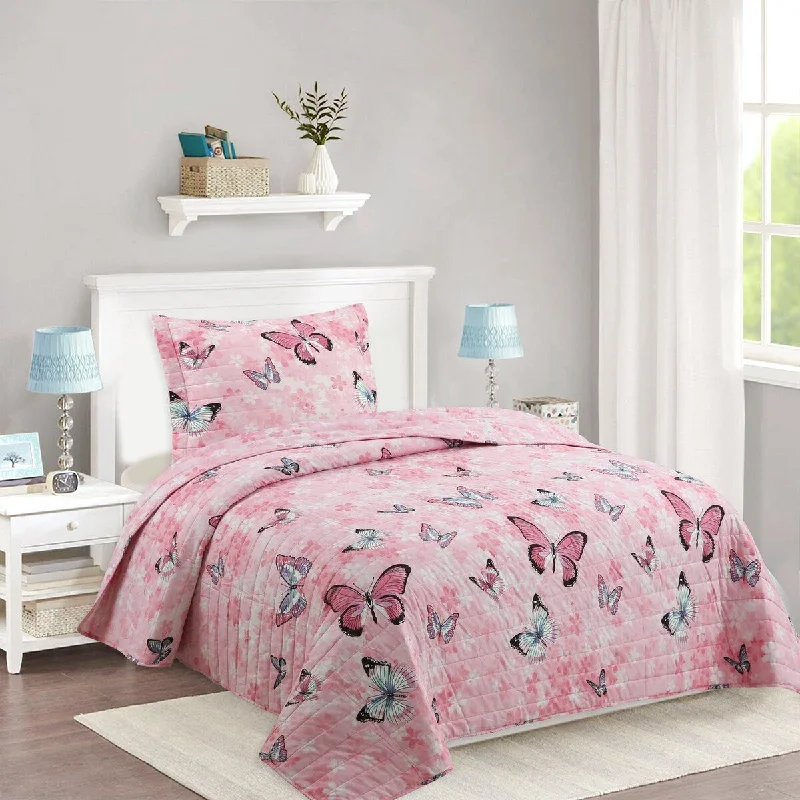 2/3 PCS Kids Bedspread Quilts Set for Teens Girls Comforter A77