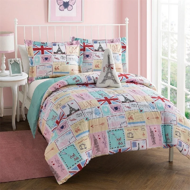 ALEX + BELLA Bonjour Patchwork Ultra Soft Reversible Comforter Set