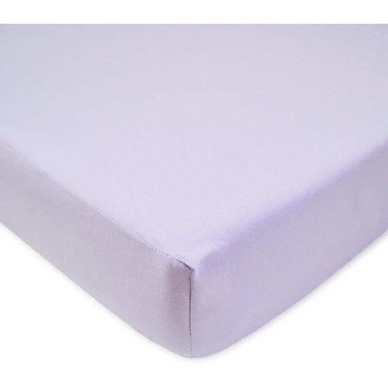 American Baby Company 100 Percent Cotton Percale Crib Sheet - Lavender - 2 Pack