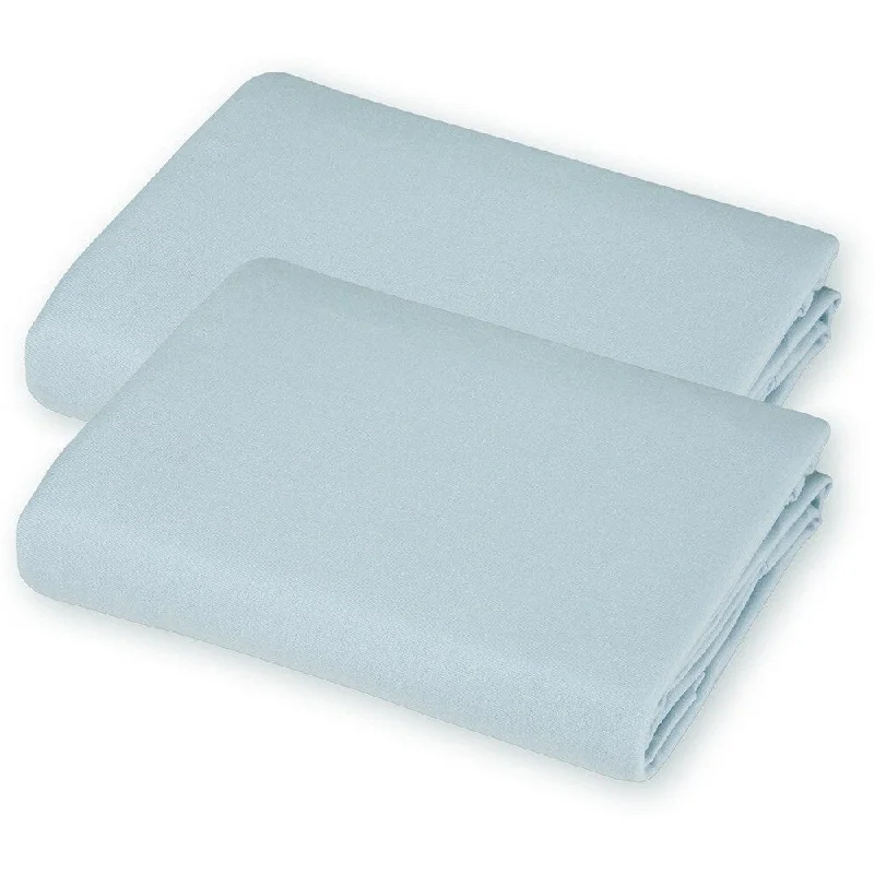 American Baby Company Blue Value Jersey 100 Percent Cotton Knit Cradle Sheet (2 Pack)