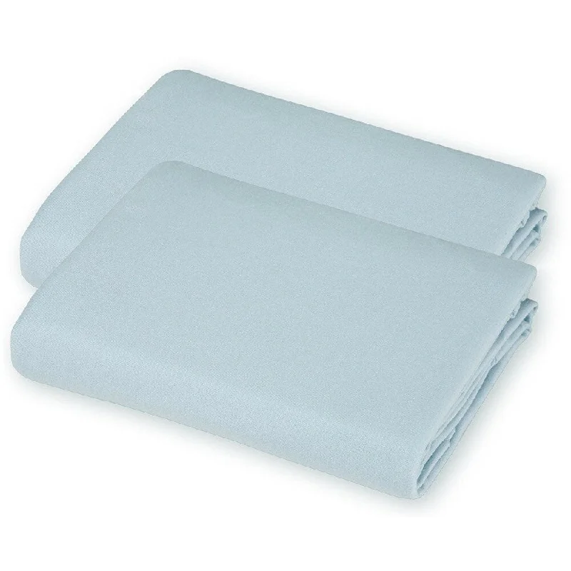 American Baby Company Blue Value Jersey 100 Percent Cotton Knit Crib Sheet (2 Pack)