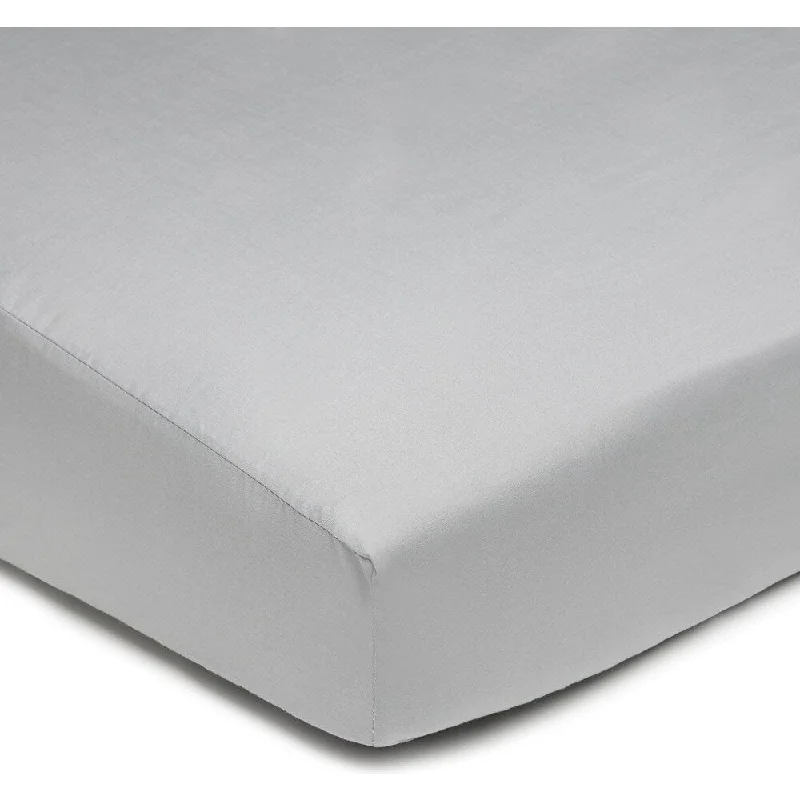 American Baby Company Grey 100-percent Cotton Percale Crib Sheet