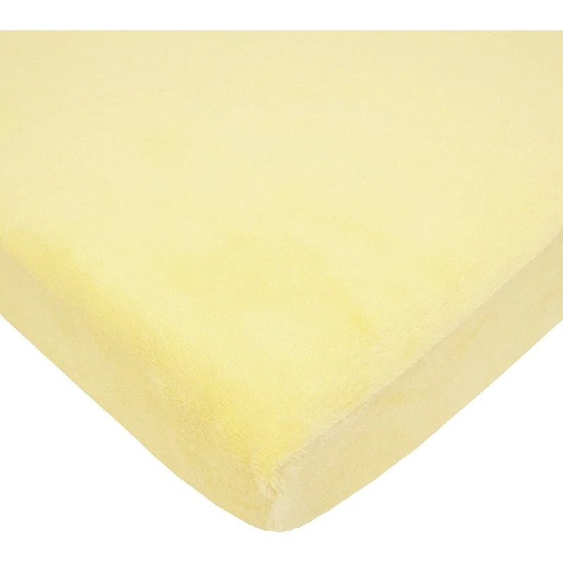 American Baby Company Heavenly Soft Chenille Bassinet Sheet - Maize - 2 Pack