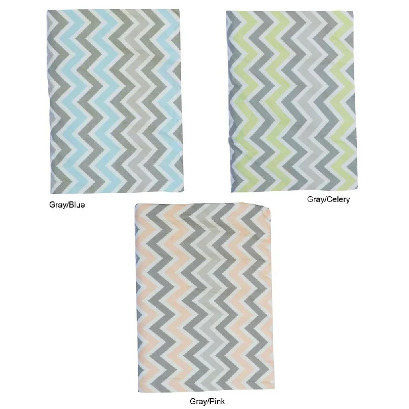 American Baby Company Neutral Chevron Crib Sheet