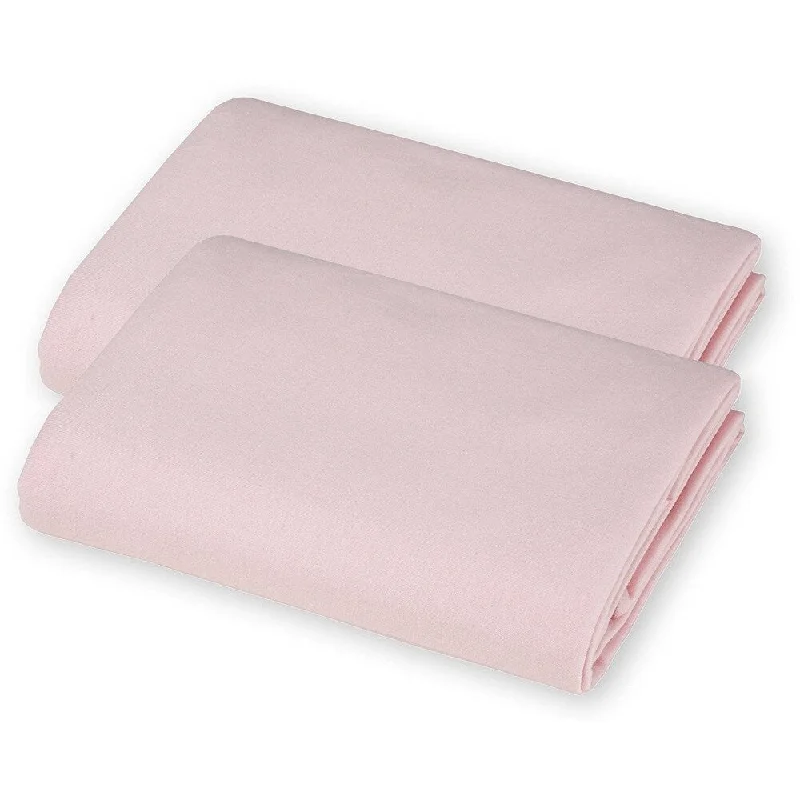 American Baby Company Pink Value Jersey Knit Porta-Crib Sheet (2 Pack)