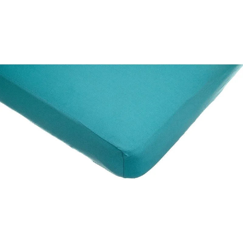 American Baby Company Turquoise Supreme Jersey Crib Sheet (Pack of 2)