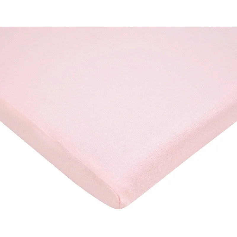 American Baby Company Value Jersey 100 Percent Cotton Knit Bassinet Sheet - Pink - 2 Pack