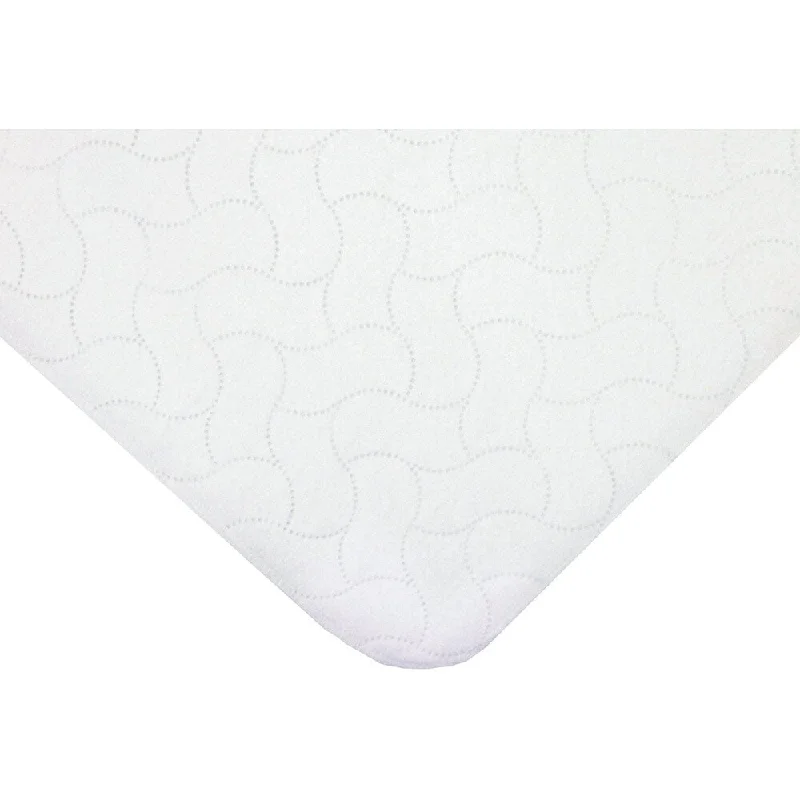 American Baby Company White Waterproof Quilt-like Protective Twin-size Pad