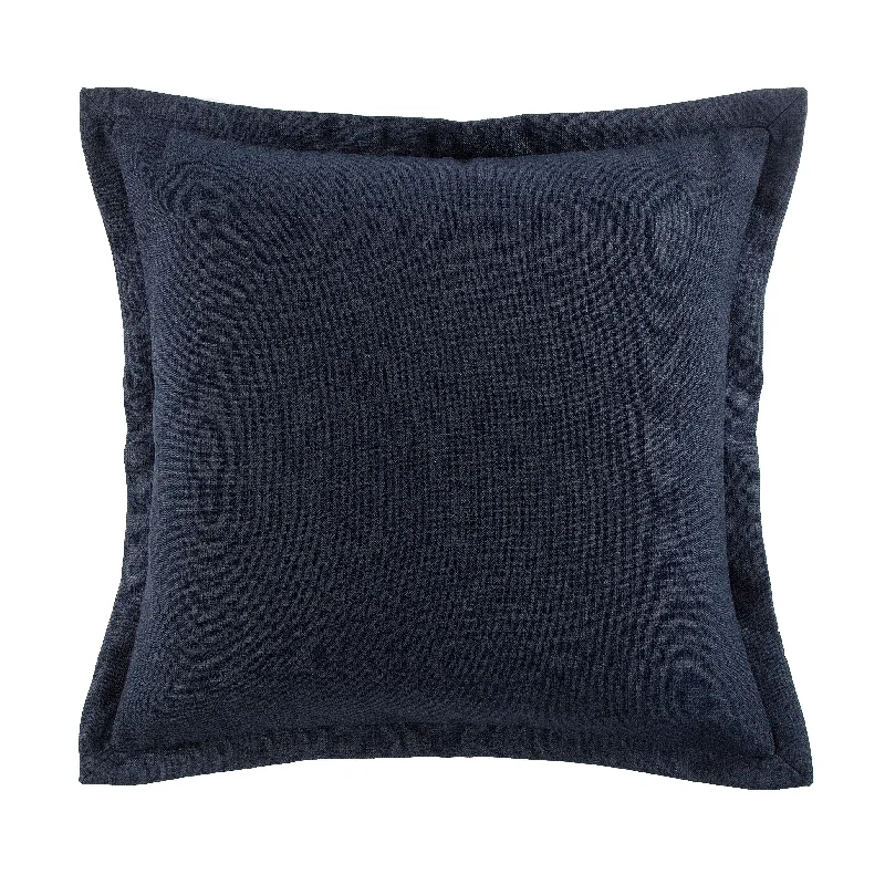 Camden Nubby Navy Euro Sham