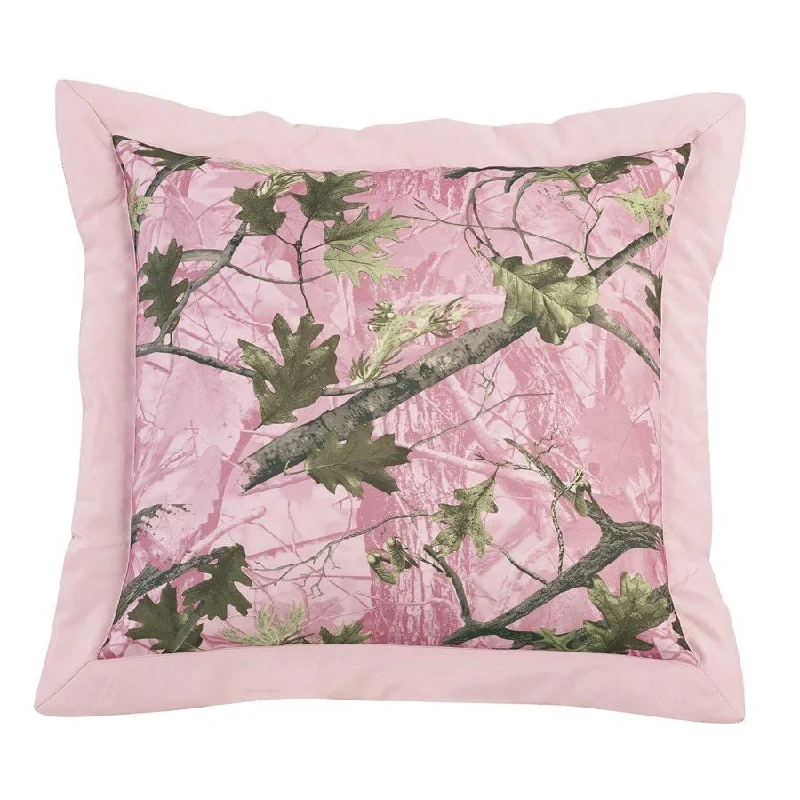 Camo Euro Sham, Pink