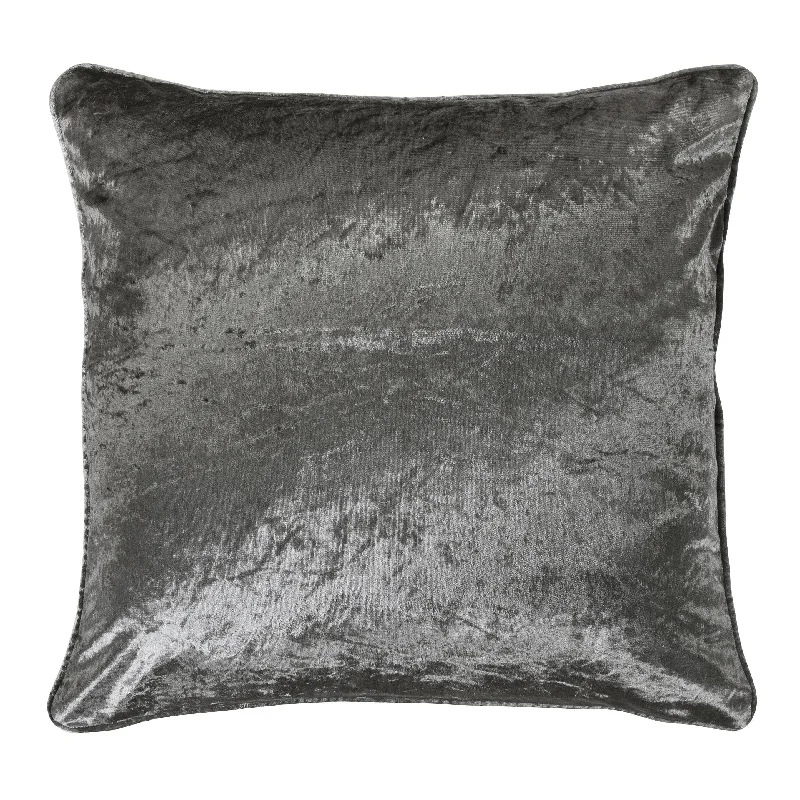 Celeste Silver Velvet Euro Sham