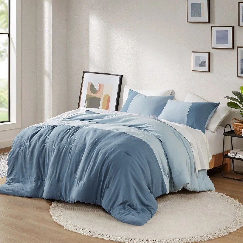 Chelsea Square Ayko Soft Washed Color Block Comforter Set