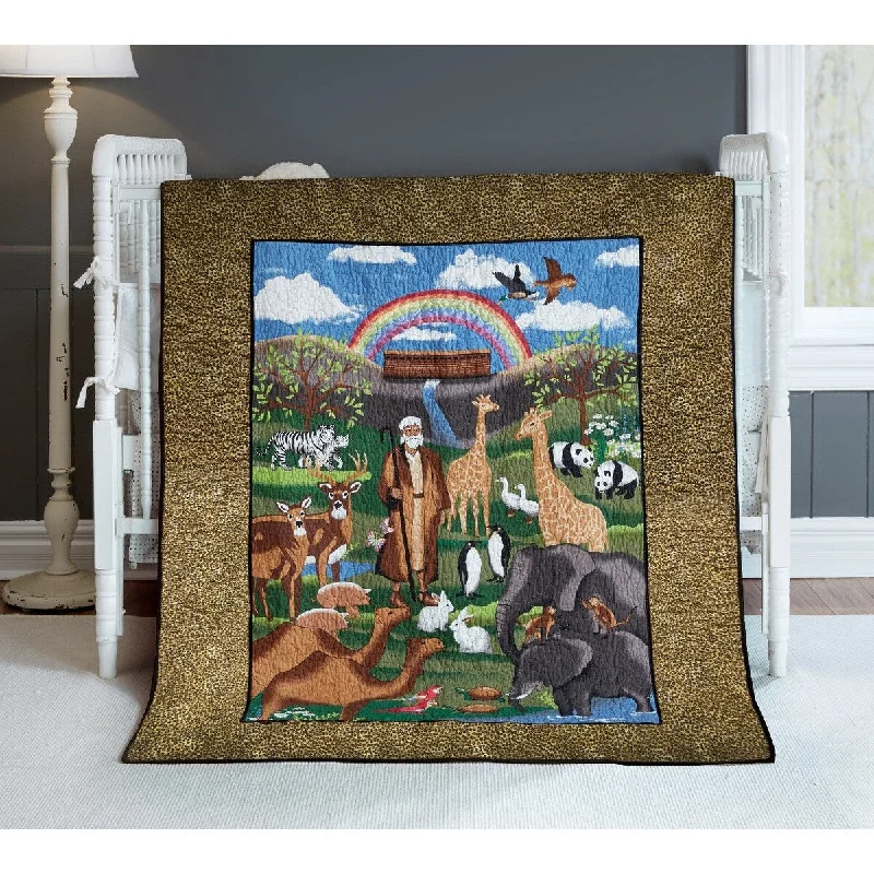 Donna Sharp Noah's Ark Cotton Baby Quilt