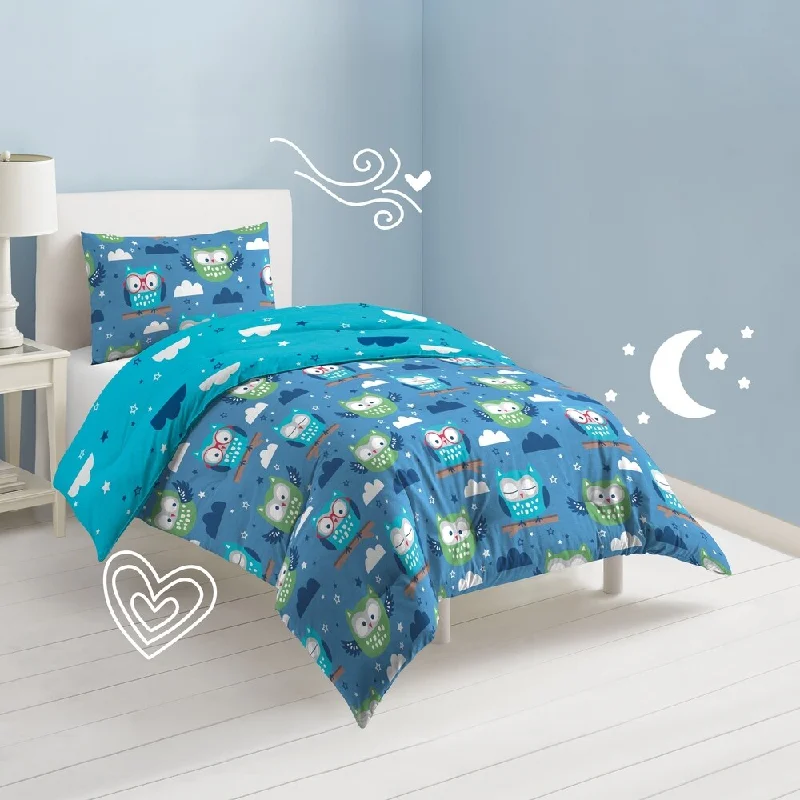 Dream Factory Owl 3-piece Cotton Comforter Set