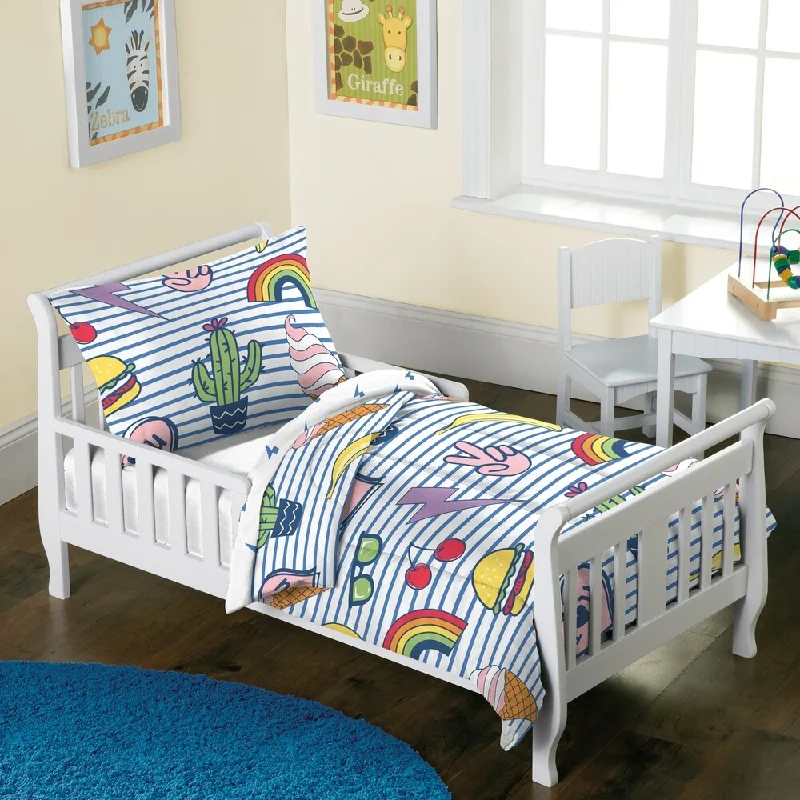 Dream Factory Peace and Lightning 2-piece Toddler Comforter Set