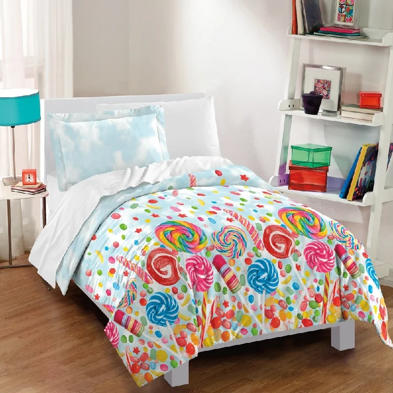 Dream Factory Sweet Candy 3-piece Cotton Comforter Set - Multi