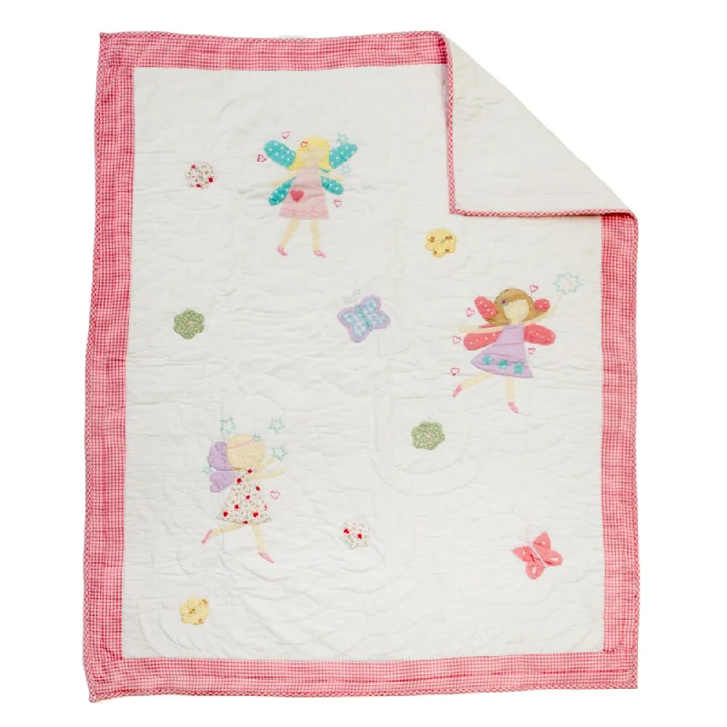 Fairy White Baby Quilt