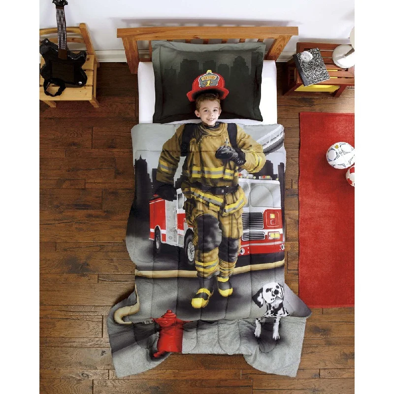 Fire Fighter Twin-size 2-piece Comforter Set