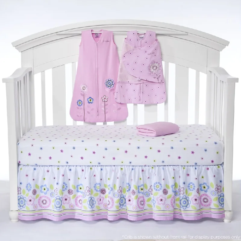 Halo SleepSack Caroline Flower 5-piece Bumper-free Crib Bedding Set