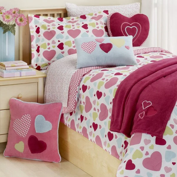 Hearts 2-piece Twin-size Comforter Set