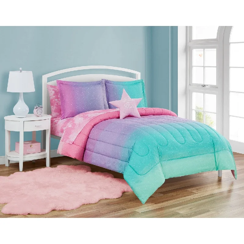 Jada Rainbow Celestial Multi Microfiber Comforter Set