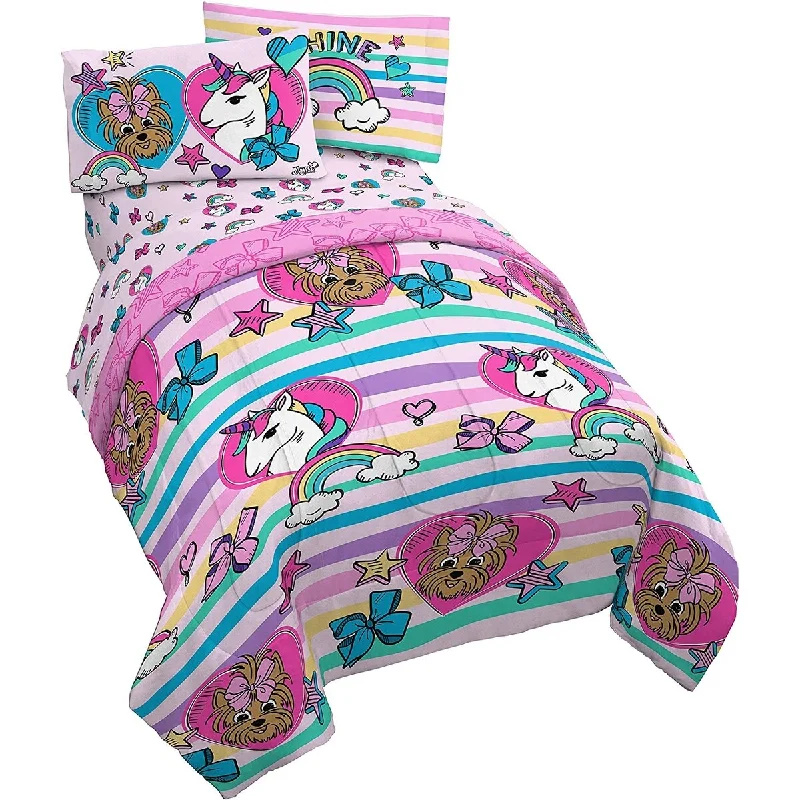 JoJo Siwa Unicorn Shine Kids Bedding Set, 100% Microfiber, Super Soft