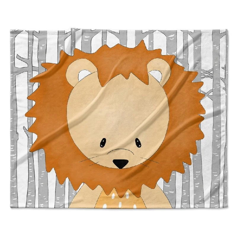 LION FOREST Ultra Soft Baby Blanket By Kavka Designs - 40X30