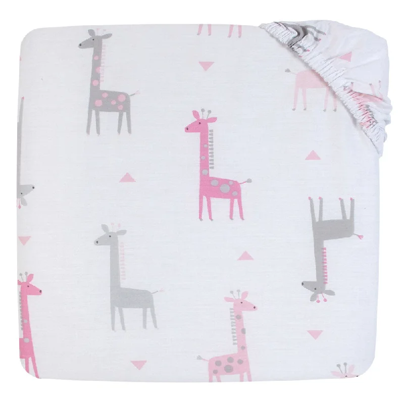 Little Love Giraffe Time Pink 2pk sheet set