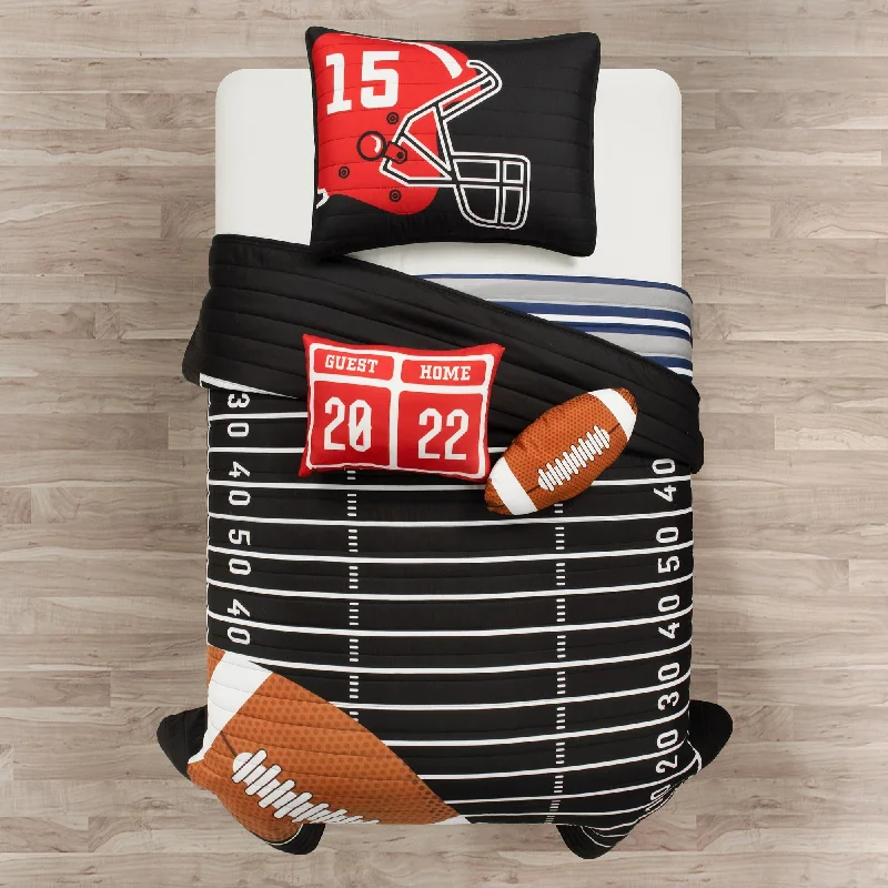 Lush Decor American Football Reversible Oversized Kids Quilt