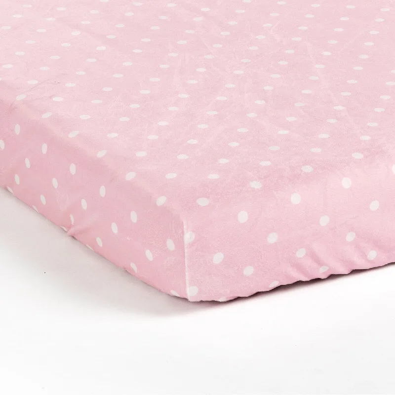 Lush Decor Elephant Stripe Dots Soft & Plush Fitted Crib Sheet