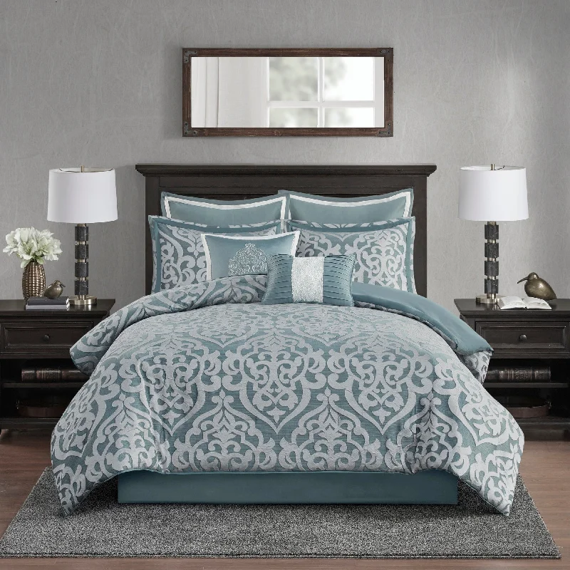 Madison Park Dillon 8 Piece Jacquard Comforter Set