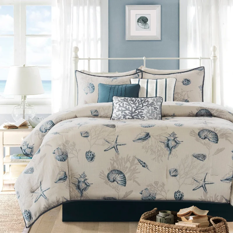 Madison Park Nantucket Cotton Printed 7-piece Comforter Set