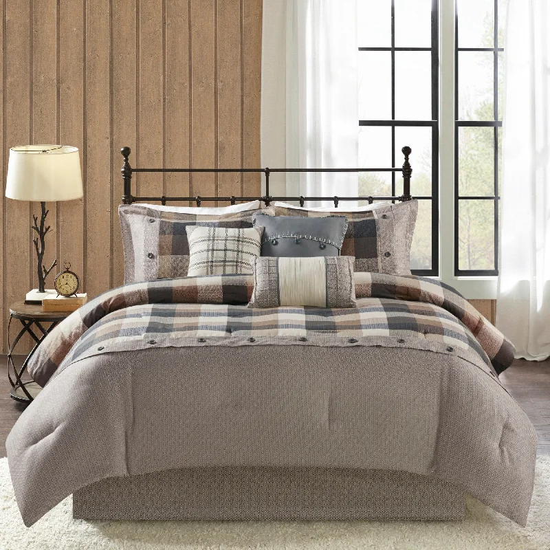 Madison Park Pioneer 7-piece Herringbone Comforter Set