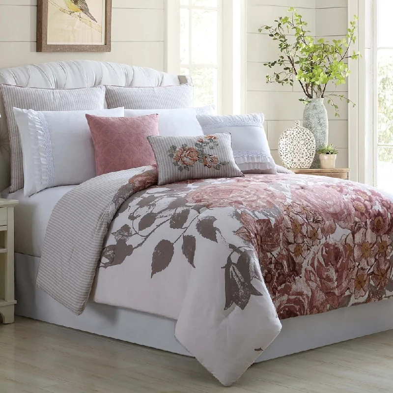 Modern Threads Country Garden 8-Piece Embellished Comforter Set