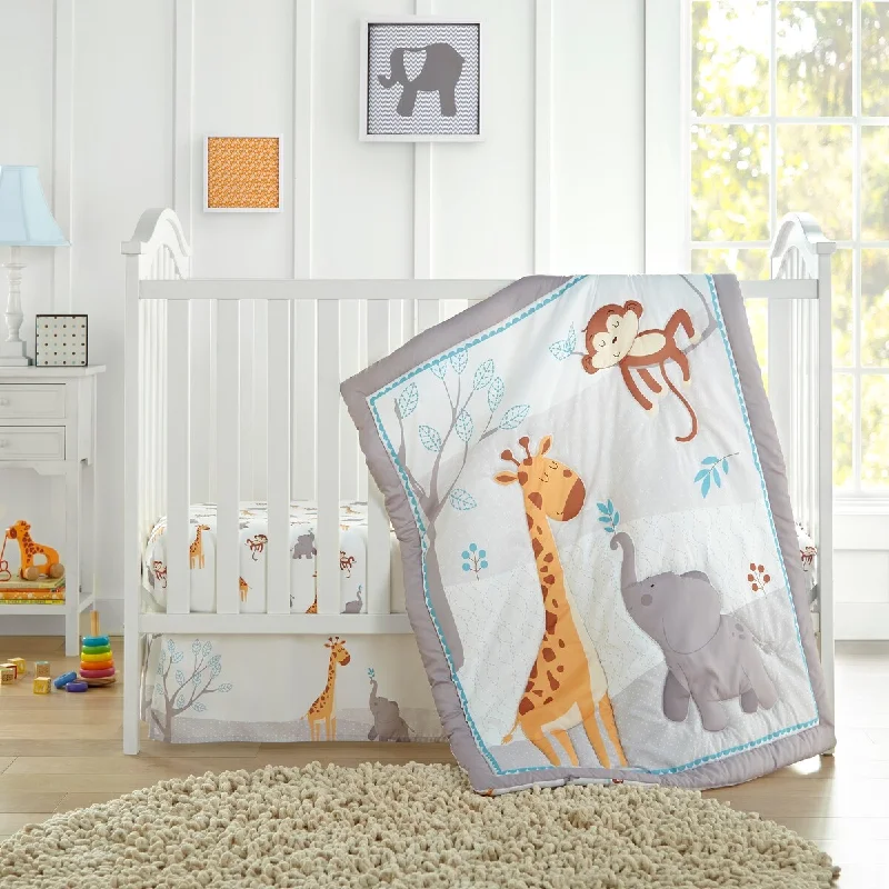 Nanshing Best Friends 3 Piece Baby Nursery Crib Bedding Set