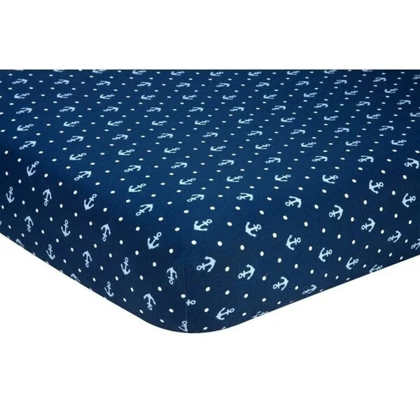 Nautica Boy White/Anchor Sheet