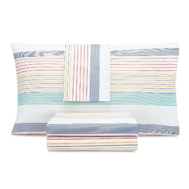 Nautica Kids Preppy Stripe Cotton-Rich Sheet Set