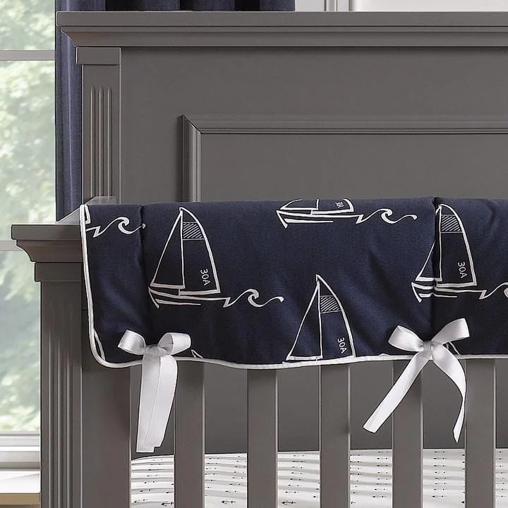 Nautical Sailboats (Indigo) 3-pc Bedding Set