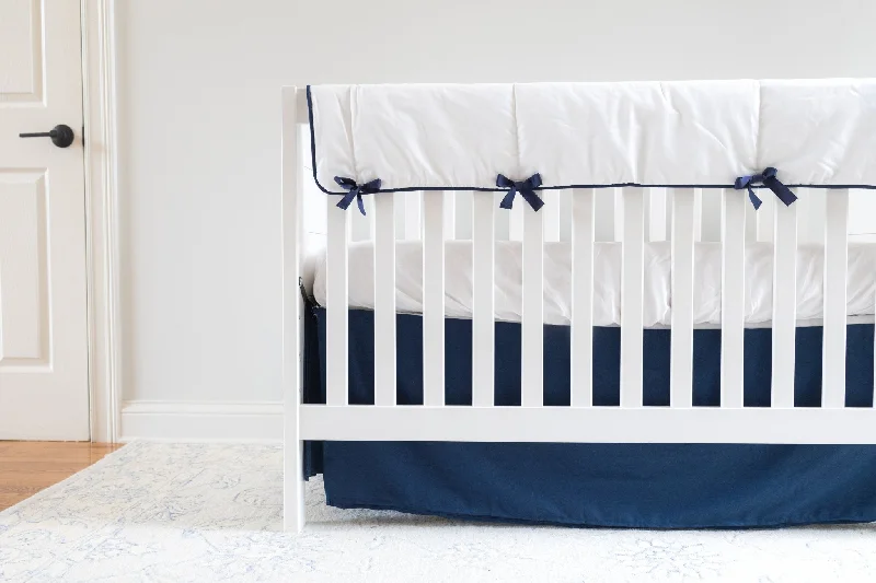 Navy and White Classic Bedding Set