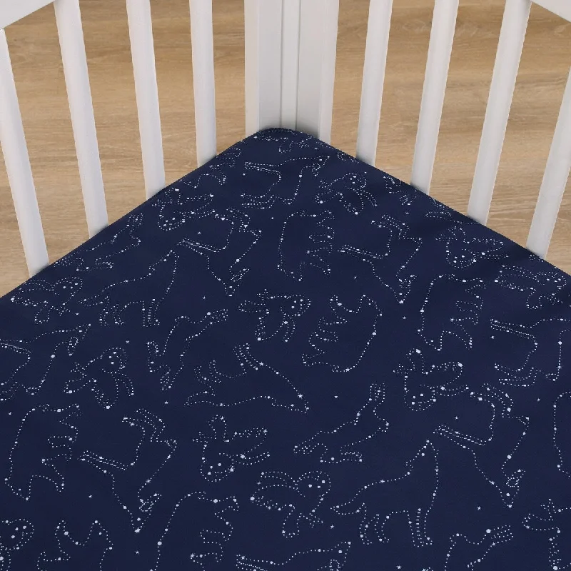 NoJo Cosmic Constellations Fitted Crib Sheet