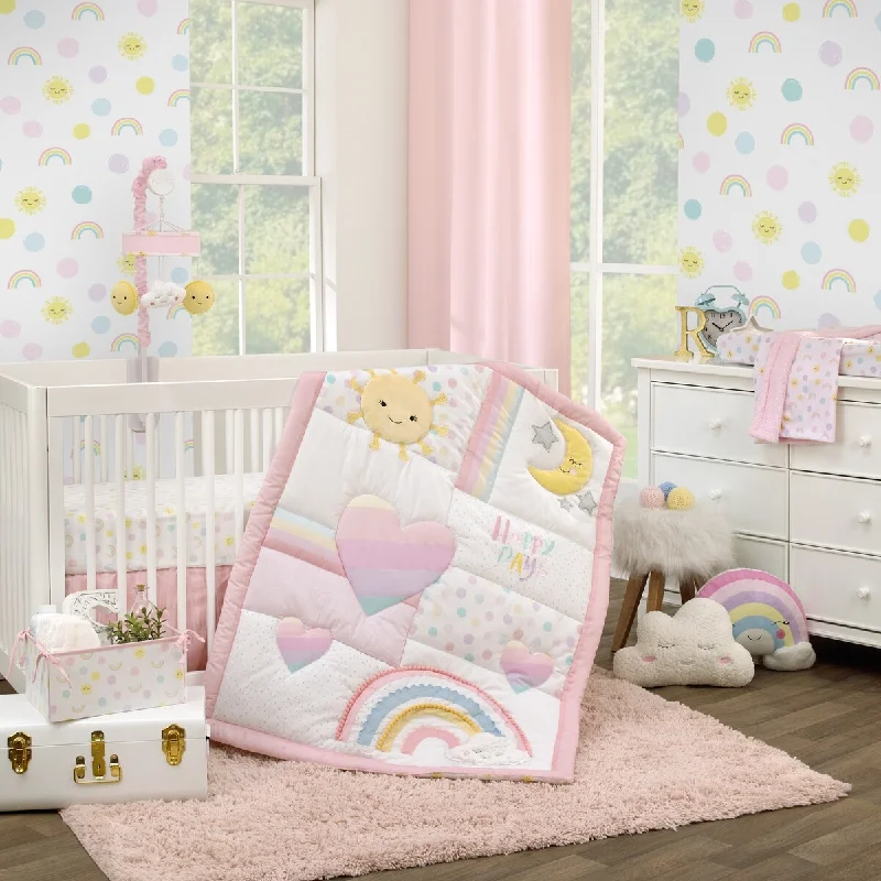 NoJo Happy Days 4pc Crib Bedding Set