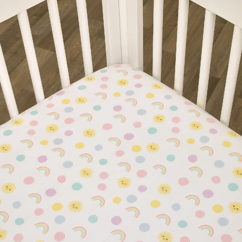 NoJo Happy Days Cotton Fitted Crib Sheet