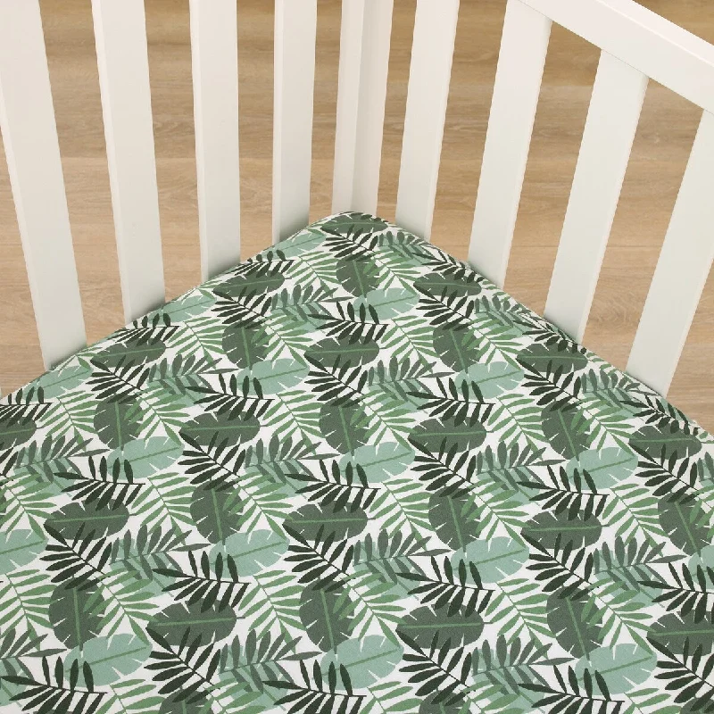 NoJo Jungle Paradise Fitted Crib Sheet