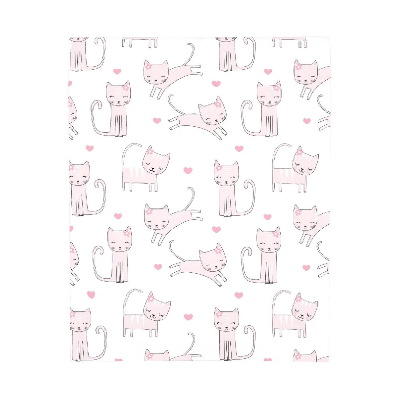 NoJo Super Soft Purrdy Kitty Cat Mini Crib Sheet